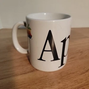 Vintage Apple Computer Cup Mug Steve Jobs Computing Rainbow Old Logo - Picture 1 of 7