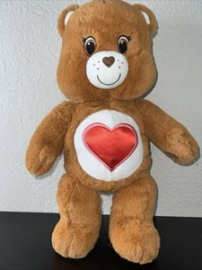 Peluche Build A Bear Workshop Care Bear Tierno Corazón 18" Bronceado Bordado Defectos - Imagen 1 de 14