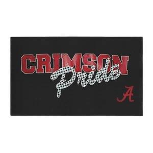 Crimson Pride Heavy Duty Floor Mat, Durable Rug, Sports Fan School Dorm - Picture 1 of 17