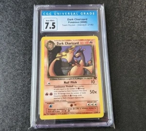 Pokemon Team Rocket Unlimited - Charizard Oscuro 21/82 Calificación CGC 7.5 Casi Como Nuevo+ - Imagen 1 de 4