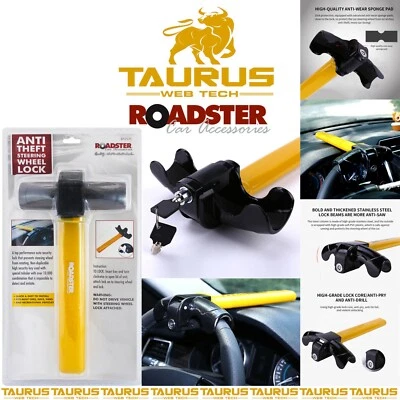 ROADSTER BY MARKSMAN HEAVY DUTY Steering Wheel Lock Anti Theft | Cars | Vans | Security UK FREE P&P