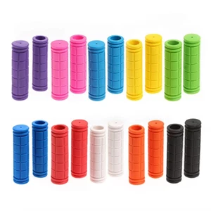 2x Soft Bike Handlebar Handle Hand Grips BMX MTB Mountain Bicycle Scooter - Picture 1 of 21