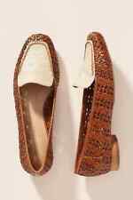 Bernardo by Anthropologie Women's Flats Edyth Woven Raffia Loafers Size 7