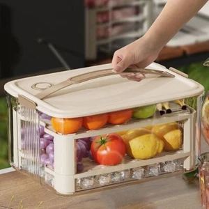 Fresh-keeping Food Storage Container Handheld Meat Freezing Box Picnic - Picture 1 of 16