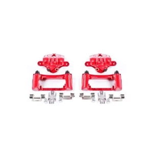 Power Stop Rear Red Calipers w/Brackets - Pair For 98-02 Chevrolet Camaro - Picture 1 of 2