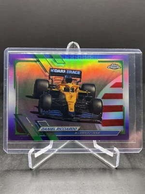 2021 Topps Chrome Formula 1 F1 Daniel Ricciardo Purple Green SP #100 - Image 1 of 2
