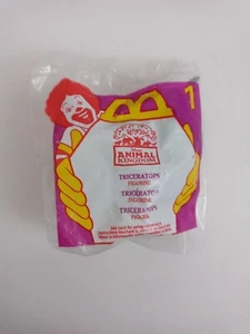 1998 McDonalds Happy Meal Animal Kingdom Toy Triceratops #1 - Picture 1 of 2