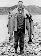Arctic Char On Tree River In Northwest Territories 1962 Old Fishing Photo