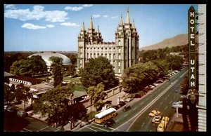 Postcard Temple Square Mormon Temple, Salt Lake City, Utah UNP - Picture 1 of 2