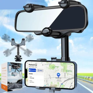 .Support Téléphone Portable pour Rétroviseur Voiture Support Smartphone - - Photo 1/9