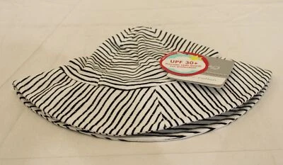 Sombrero para el sol Zutano Baby UPF 30+ a rayas lápiz SV3 negro/blanco talla 6M nuevo con etiquetas Foto 1 de 4