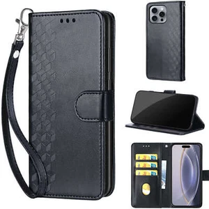 For Various Phone Luxury Hot Leather Flip Wallet Case Holder Stand Cover Back - Picture 1 of 13