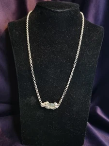 Handmade Sterling Silver Belcher Chain Set With A Tourmaline 925 - Picture 1 of 20