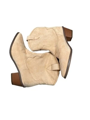 Botines French Connection Carrie Western Botas Punta Puntiaguda Taupe Talla 10 Foto 1 de 4