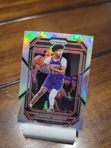 2022-23 Panini Prizm Basketball Cameron Johnson Silver Prizm Card #126 Suns