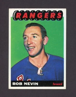 1965-66 TOPPS  # 93  BOB NEVIN   26600 - Image 1 of 2