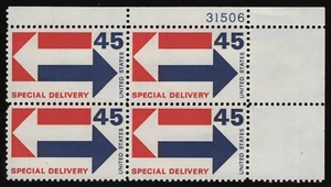 #E22 45c Special Delivery, Plate Block [31506 UR] Mint **ANY 5=FREE SHIPPING** - Picture 1 of 1