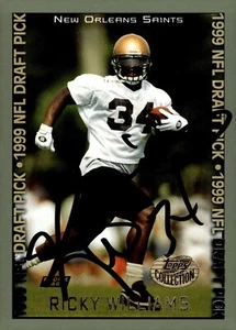 Ricky Williams Firmado New Orleans Saints 1999 Topps Temporada Abridor Novato #149... - Imagen 1 de 11