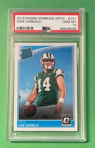2018 PANINI DONRUSS OPTIC SAM DARNOLD RATED ROOKIE RC #151 PSA 10 GEM MINT - Picture 1 of 2