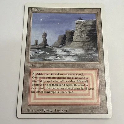 MtG Magic the Gathering Revised Edition 1994 Plateau Dual Land Lightly played - Image 1 of 4