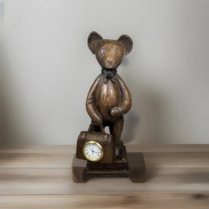 Maletín de madera con RELOJ AVELLANA CASA 10" hecho a mano Inglaterra ¡RARO! - Imagen 1 de 16