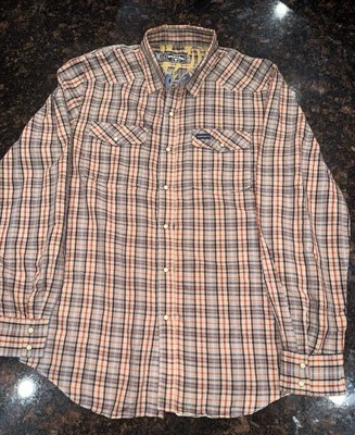 Vintage Men’s Elwood Pearl Snap Plaid Western Shirt Long Sleeve Cowboy EUC - Image 1 of 4