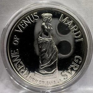 Rare 1974 Vintage Aphrodite 1 oz Naked Venus Woman Statue Silver Art Round .999 - Picture 1 of 7