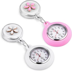 Krankenschwester Armbanduhr Einziehbare, 2 Pcs Schwesternuhr Mit Glow Pointer - Bild 1 von 12