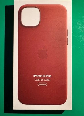 Genuine Apple Leather Case MagSafe cover iPhone 14 Plus original pelle MPPD3ZM/A - Immagine 1 di 4