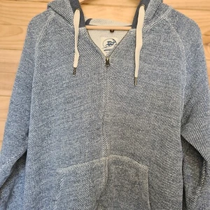 Piping Hot Full Zip Up Hoodie Navy Grey Men's Size 2XL - Bild 1 von 9