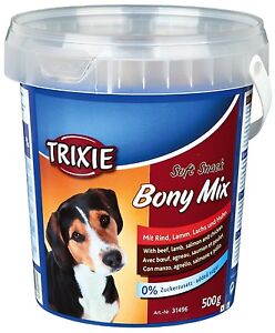 Trixie Soft Snack Bony Mix Training Treats Chicken  Puppy and Adult Dog 500g 