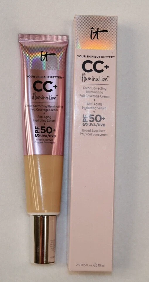 it Cosmetics CC+ Cream Illumination with SPF 50+ UVA/UVB 2.53 oz  New - Image 1 of 1