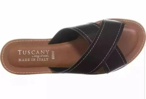 Easy Street Womens Evelina Fabric Open Toe Casual Slide Sandals - Picture 1 of 4