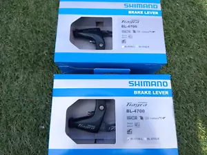 LEVE FRENO BARRA PIATTA ORIGINALE SHIMANO TIAGRA BL-4700 COPPIA RH/LH NUOVE 22,2 mm - Foto 1 di 4