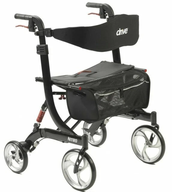Drive Medical 10266HD-BK Nitro HD Rollator - Black