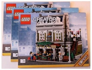⭐INSTRUCTIONS ONLY⭐ LEGO PARISIAN RESTAURANT Creator Expert 10243 #1 2 & 3 NEW - Picture 1 of 2