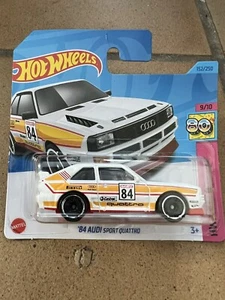 Hot Wheels The 80s 9/10 ‘84 Audi Sport Quattro SC #152 White Combined Post - Picture 1 of 3