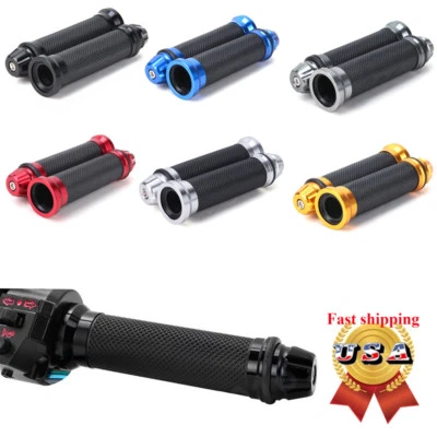 Motorcycle 7/8" Handlebar Hand Grips Gel For Suzuki GSXR 750 1000 Honda CBR600RR - Image 1 of 4