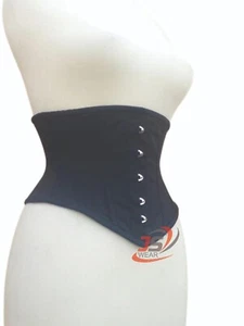 Cotton Hourglass Curve Waspie Steel Boned Women's Underbust Corset Waist Trainer - Picture 1 of 4