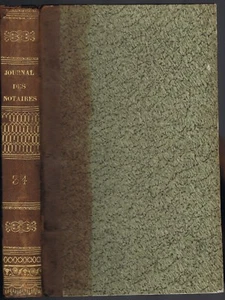 JOURNAL des NOTAIRES et des AVOCATS Mariage Séparation Vente Succession 1828 T34 - Picture 1 of 12