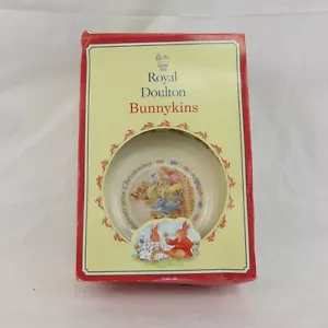 Royal Doulton Bunnykins Christening Mug & Plate Set 1994 Boxed Vintage - Picture 1 of 14