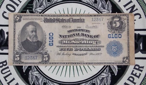 1902 $5 NB National Currency Kentucky *MT. STERLING* KY CH#6160 #12347 ECC&C Inc - Picture 1 of 5