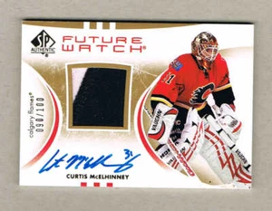 2007-08 SP Authentic Curtis McElhinney Future Watch Autograph, Jersey #090/100 - Picture 1 of 2