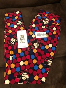 Lularoe Disney Mickey Mouse Retro Leggings OS New with TAGS!!! Fast Shipping !!! - Picture 1 of 4