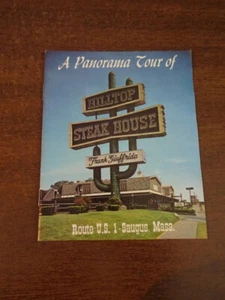 A PANORAMA TOUR 15 PAGE BOOKLET OF THE HILLTOP STEAK HOUSE SAUGUS MASS MA - Picture 1 of 9