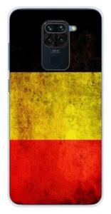 Coque en silicone imprimée compatible Xiaomi Redmi Note 9 Drapeau Belgique - Picture 1 of 3