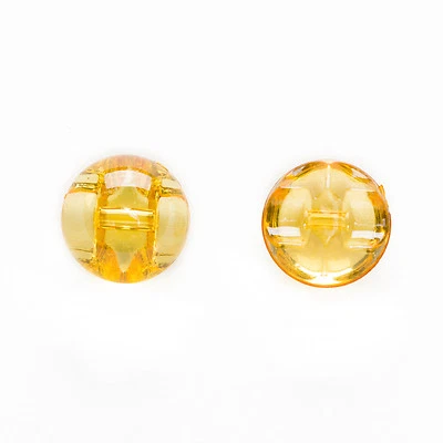 50pcs Transparent Round Acrylic Buttons Decor Clothing Sewing Scrapbooking 12mm - Image 1 of 2