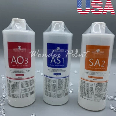 3Bottles Aqua Hydra Peeling Solution Hydro Serum for Dermabrasion Facial Machine - Image 1 of 4