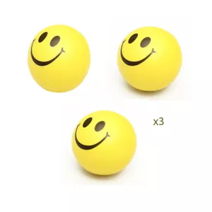 Happy Face Stress Ball Set of 3 - Foam Fidget Relief Toy for Children & Adult - Bild 1 von 1