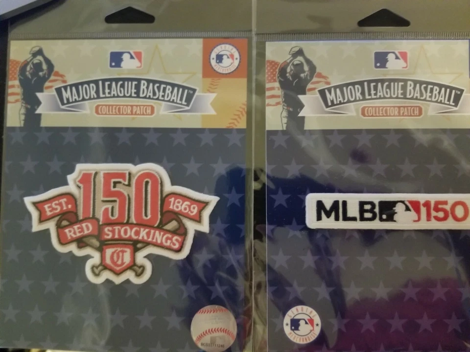 Official 2019 Cincinnati Reds and MLB 150th Anniversary Patch Baseball Jersey  - Image 1 of 1